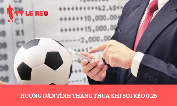 Hướng dẫn tính thắng thua khi soi kèo 0.25